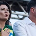 APÓS BRIGA PÚBLICA, MICHELLE E FLÁVIO BOLSONARO VOLTAM A APARECER JUNTOS EM AGENDA POLÍTICA